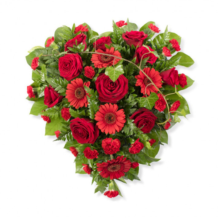 Full Heart With Mixed Flowers