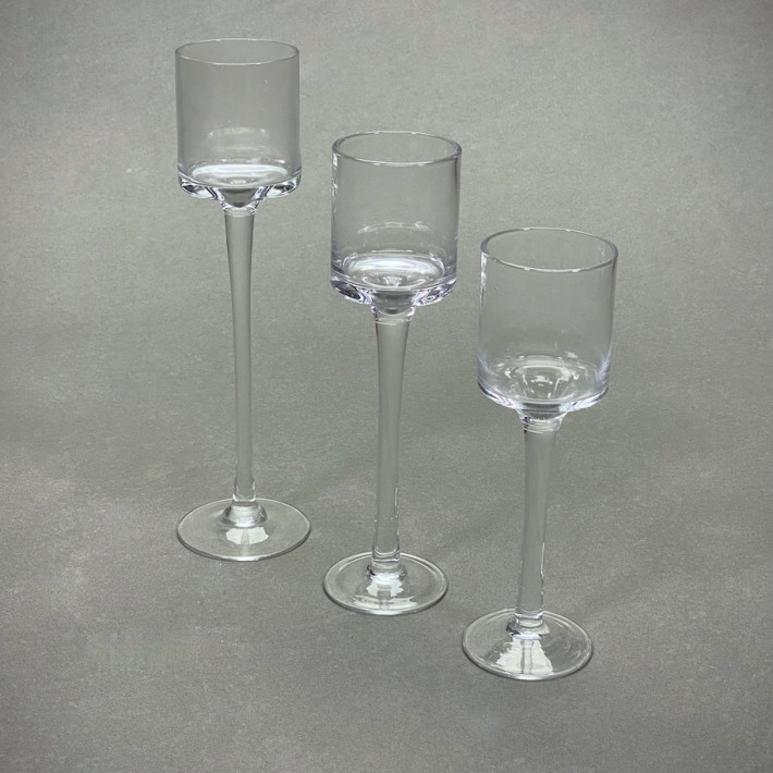 Stemmed Votive Trio
